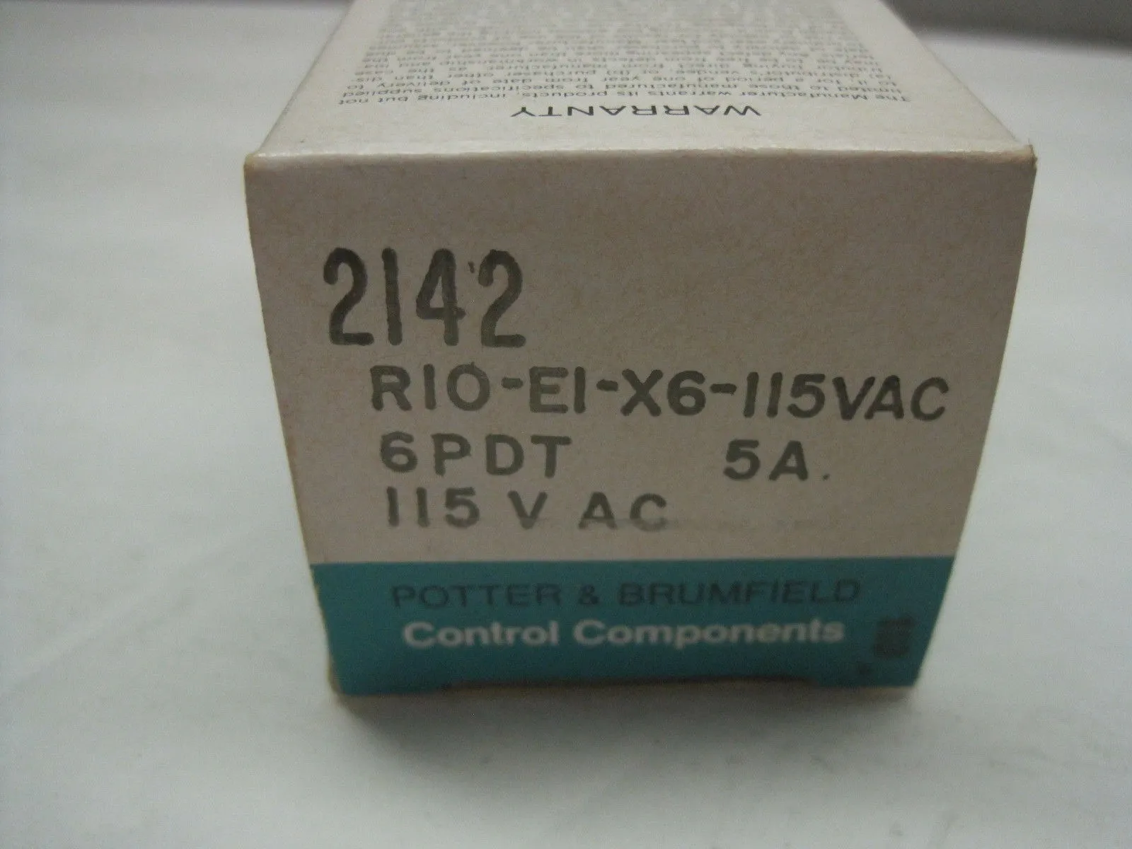 NEW POTTER & BRUMFIELD R1O-E1-X6-115VAC POWER RELAY R1OE1X6115VAC