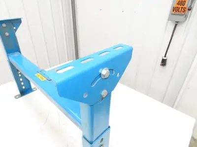 Hytrol MS-4 30"W Conveyor Leg Floor Support 15-5/8" to 21-5/8"H  BLUE