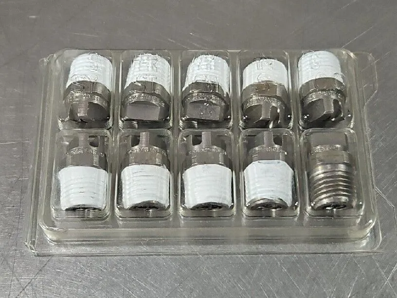 Spraying Systems 1/4MEG-0020-10 WashJet Spray Nozzle 1/4. Pack of 10. Loc 6D-11