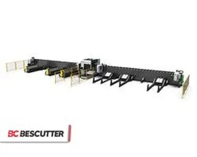 2026 Bescutter Hytube Titan TUBE CUTTER 6000W 20" Dia 4 Chuck Fiber Laser Pipe Cutting Machine