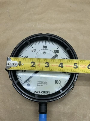 ASHCROFT Duragauge 4 1/2"  Glycerine Filled 0-160 NNB Fast Shipping! + Warranty