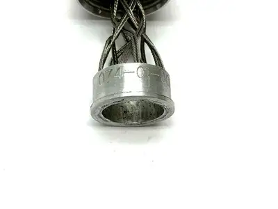 USED KELLEMS STRAIN RELIEF CABLE CORD GRIP, WIRE MESH