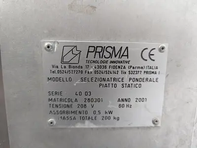 USED 2001 PRISMA TECNOLOGIE INNOVATIVE 40D3 SERIES