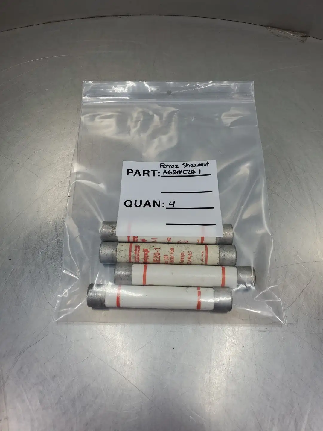 Used Ferraz Shawmut A60ME20-1 Fuses | Palmetto Automation #1154256