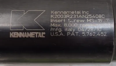 KENNAMETAL K2003R402AN25408C Tooling & Accessories, Mill Tooling | Machinery Central (3)