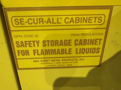 SECURALL FLAMMABLE LIQUID STORAGE CABINET