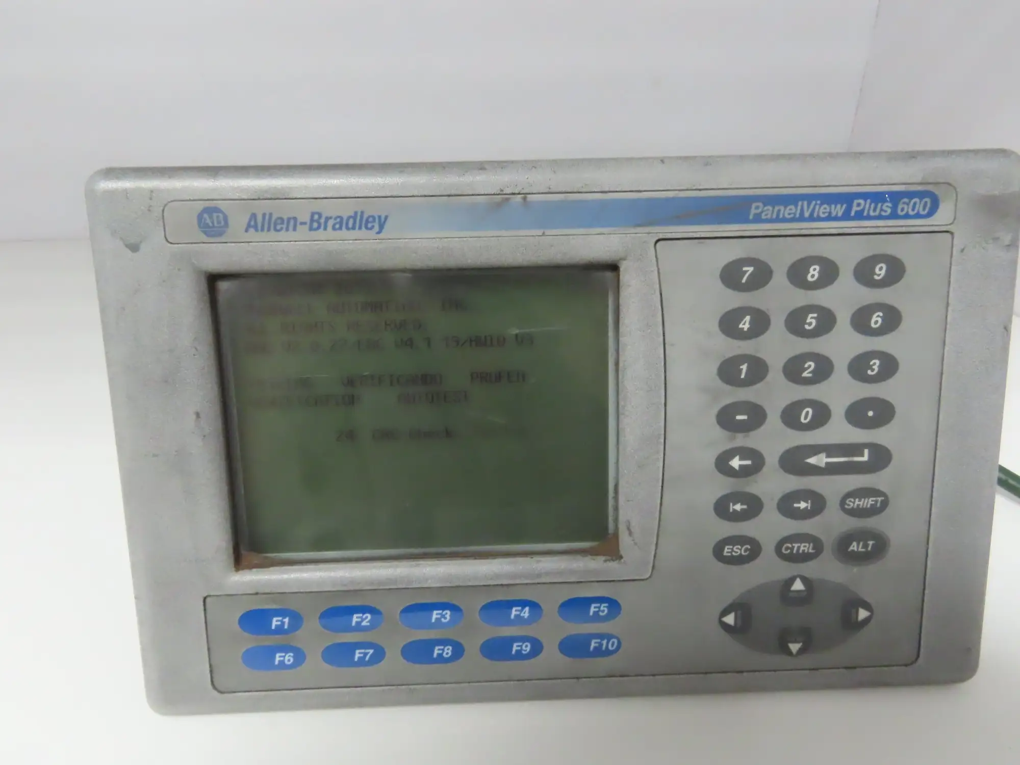 Allen Bradley 2711P-K6M20A PanelView Plus 600 Graphic Terminal 6" Series D-READ