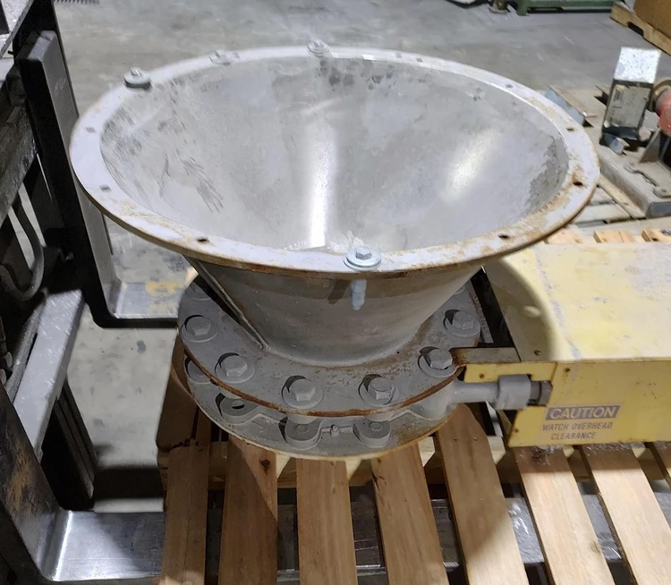Used AGLO Pneumatic 12" Knife Gate Valve with Hopper _UNKNOWN_ Pump & Valve Parts Kentucky US | Edwards Industrial Repair #1148830