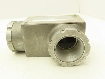 Kondu LD-6 Ridgid 1-1/2" Right Angle Conduit Outlet Box Lot of 4