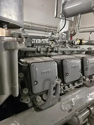 USED 1991 HEINKEL AGGREGATEBAU HE500/396; 500 KW; 400 V; 722 A; 1500 RPM