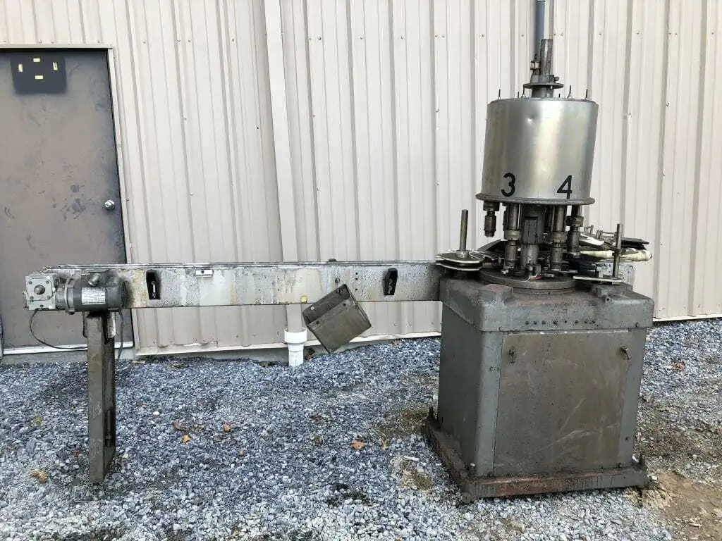 Bottle Capping System 50HP 1750RPM 3 Phase w/ 120″ X 5″ X 41″ Belt Conveyor