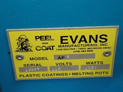 USED EVANS MANUFACTURING INC AP 8