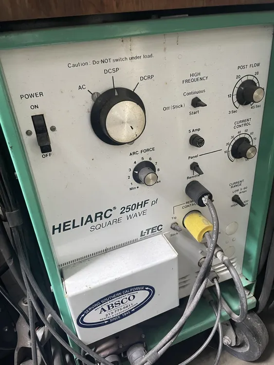 Used L-TEC 250HF Tig Welders California US | Wheeler Machinery Sales #170584