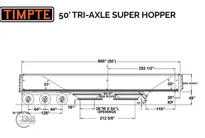 Used 2014 TIMPTE SUPER HOPPER Grain Hopper Trailers Illinois US | T&S Trailer Pool #1509448