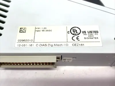 Used SIGMATEK DIGITAL I/O MODULE C-DIAS DIG. CEZ161 PLC Input & Output Michigan US | Maverick Industrial Sales #1090608