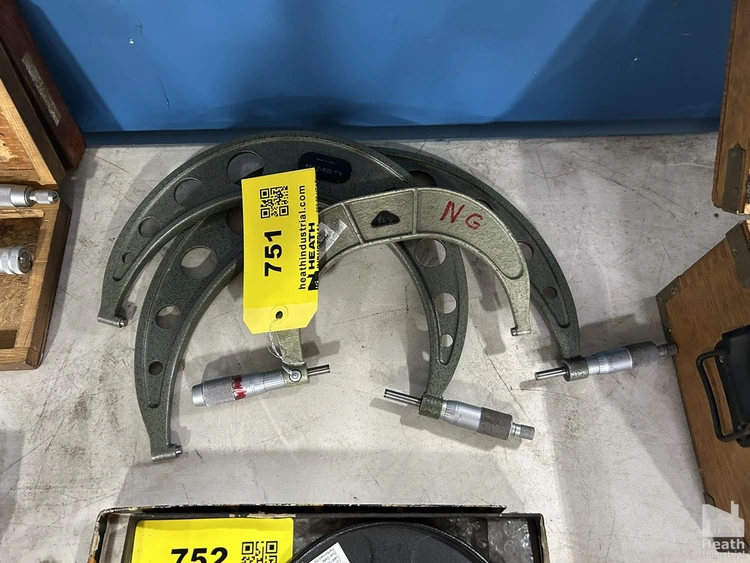 Used _UNKNOWN_ (3) ASSORTED MITUTOYO MICROMETERS Micrometers Illinois US | Heath Industrial Auction Services #1386801