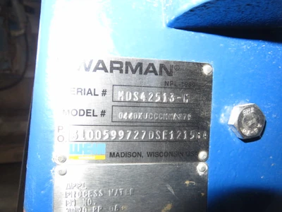 Warman / Weir Minerals 4/4 Horizontal Centrifugal Slurry Pump  , Unused Spare Room