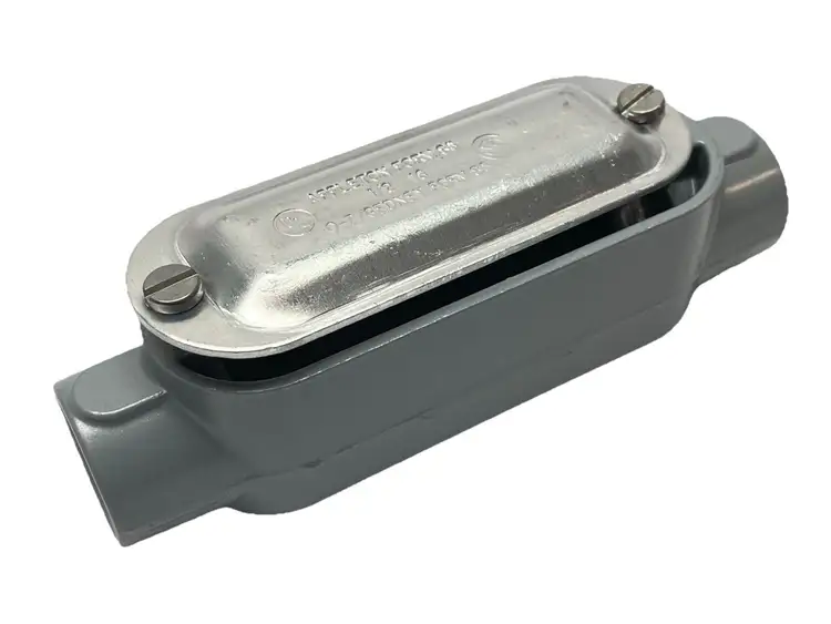 Used APPLETON ELECTRIC FORM 85 ALUMINUM CONDUIT BODY 1/2" W/ K50A COVER Electrical Fittings | Maverick Industrial Sales #1119580