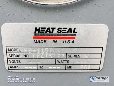 USED 2001 HEAT SEAL HS-115 & HS-115T