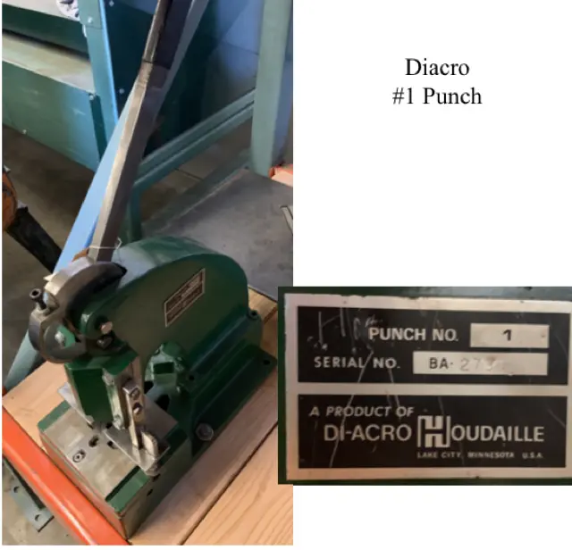 U14168 Diacro #1 Punch