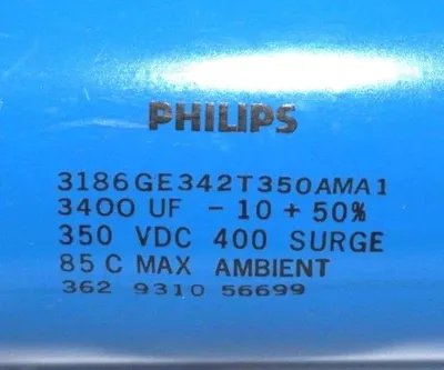 NEW PHILIPS 3186GE342T350AMA1 CAPACITOR