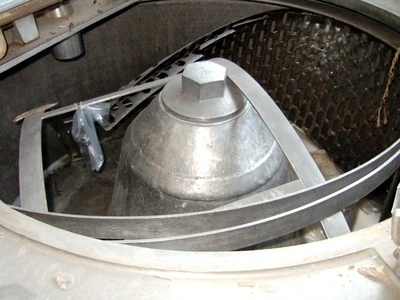 Heine 47 x 20 gastight perforate basket centrifuge, 316SS.