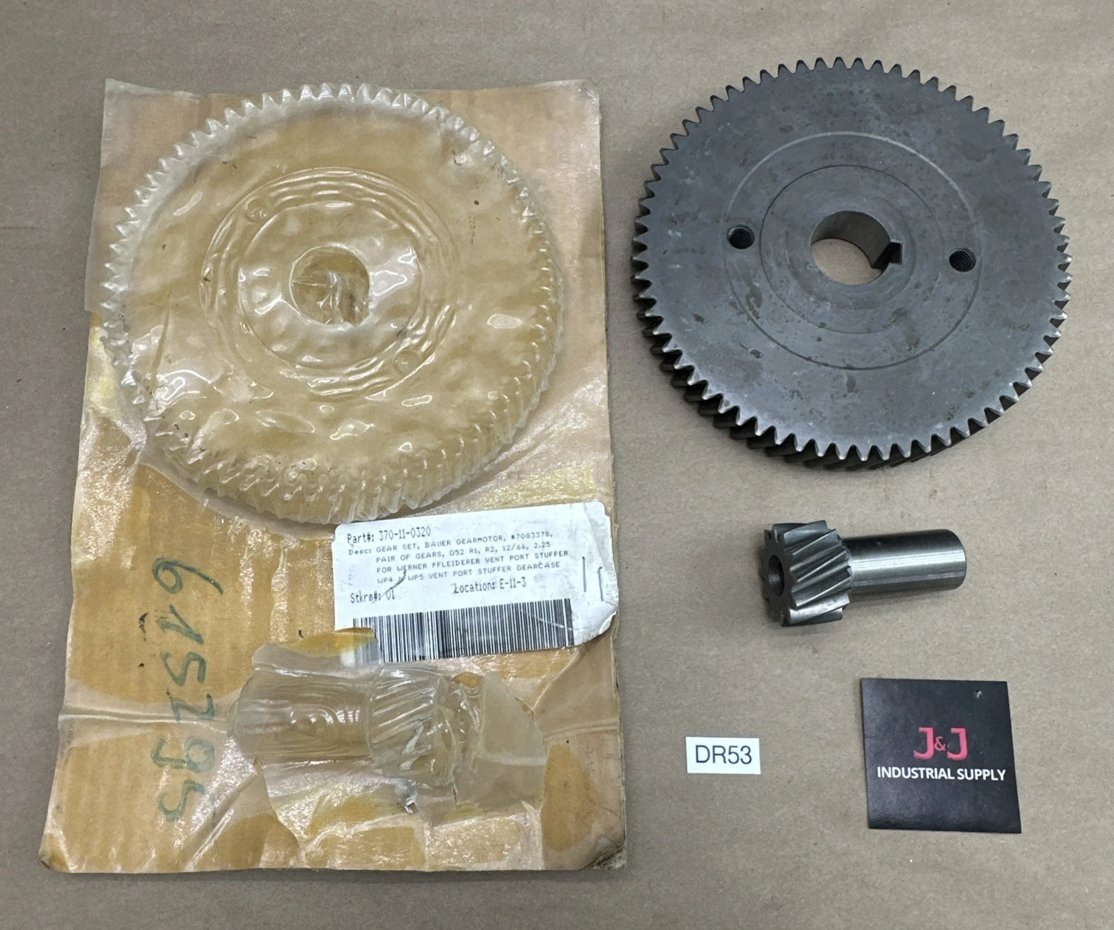 NEW Bauer Gearmotor G52 R1/R2 12/66 2.25