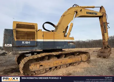 Used 1993 KOMATSU DRESSER PC650LC-5 Crawler Excavators New Jersey US | Proxy Equipment #1381694
