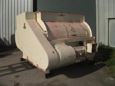 2,000L Tatum Forberg Twin Shafted Stainless Steel Mixer 22 kw