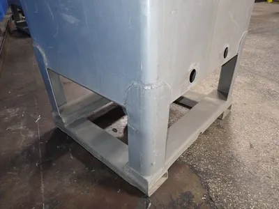 Tote 42" X 46" X 58" Id Aluminum Hopper