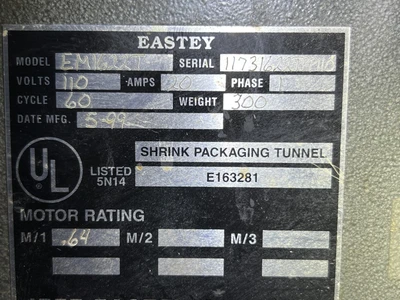 1999 EASTEY EM1622T Sealers | Envoy Equipment LLC (13)