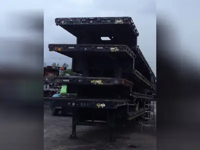 Used A PLUS DROP DECK TRAILER ROLL-OFF FLOORS Flatbed Trailers Florida US | USA Transequipment #1542527