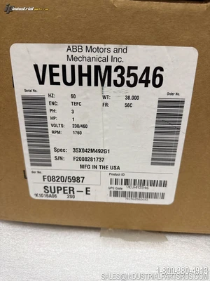New | in-Stock BALDOR VEUHM3546 A.C. Motors Kentucky US | Industrial Parts R Us Inc. #718040
