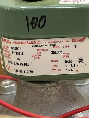 New | in-Stock ASCO ASCO 8215B70 Misc Electrical & Power Parts | ND Industrial Surplus #1214605
