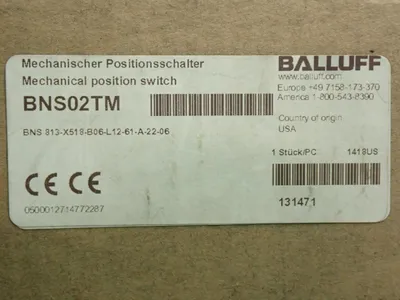 New | in-Stock BALLUFF BNS02TM Relays & Switches Ohio US | HGR 24 #914440