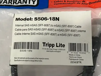New | in-Stock Tripp Lite S506-18N Misc Networking Equipment Michigan US | Maverick Industrial Sales #1489849