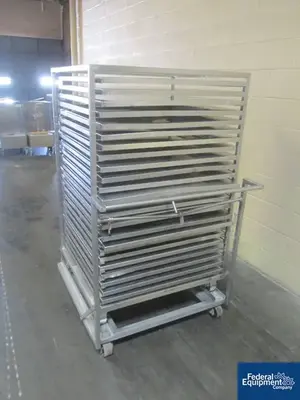 Unknown Stainless Steel Truck Oven Cart