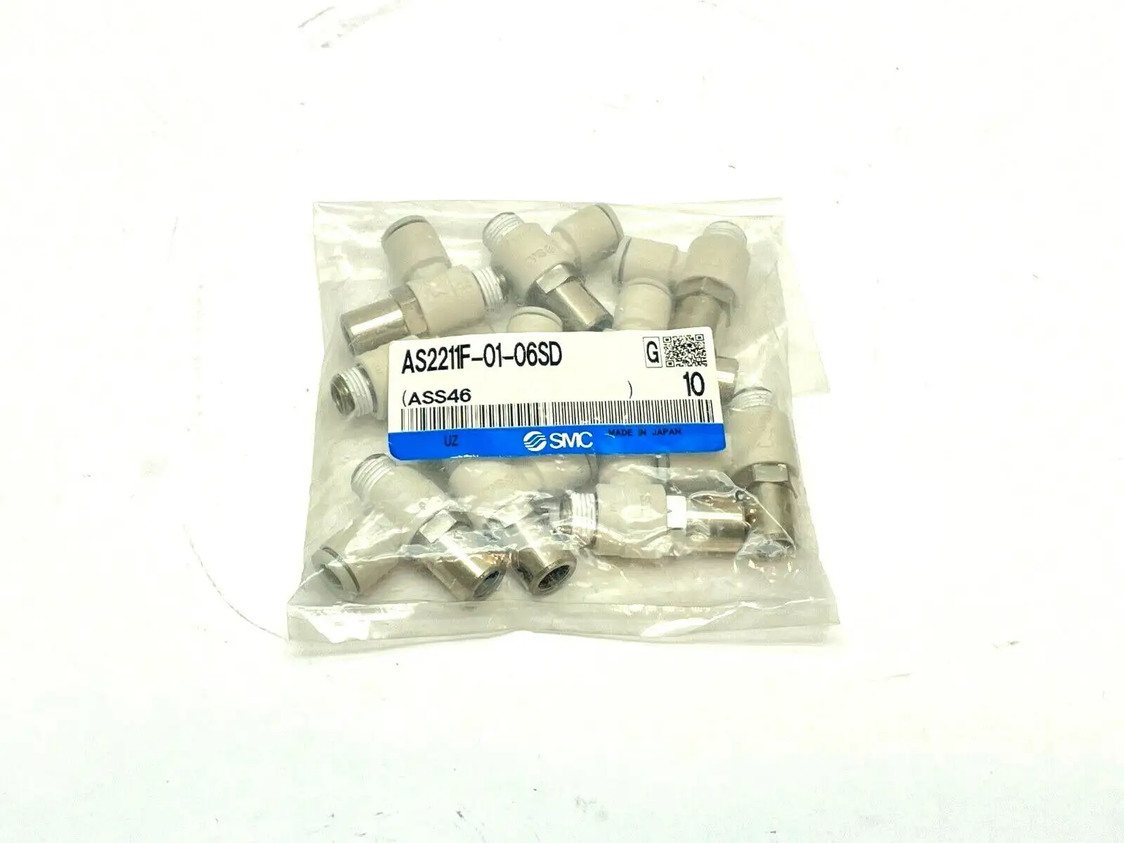 AS2211F-01-06SD | SMC  Flow Control w/ Fitting PKG OF 10 - New