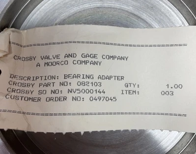 NEW CROSBY VALVE & GAGE 82103