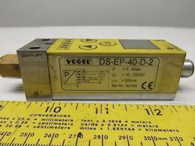 Vogel DS-EP-40-D-2 Pressure Switch 0-40 Bar 10-32VDC