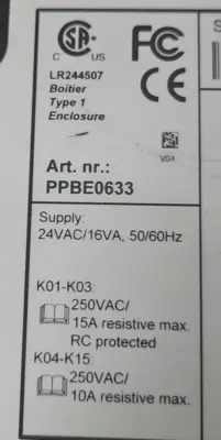 Atlas Copco PPBE0633 PLC Computer Controller Panel Expansion Module (BIN2.3.3)