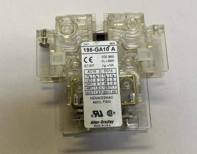 Used ALLEN-BRADLEY 195-GA10 Miscellaneous Equipment (Electrical & Power) | Surplus Asset Holdings #1193590
