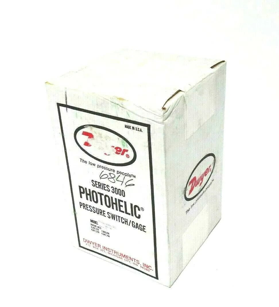 NEW SEALED DWYER 3008-RMR-HL PRESSURE SWITCH SER.3000 3008RMRHL