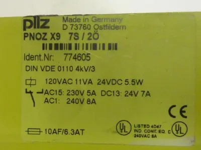 USED PILZ PNOZX97S/2O