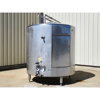 Used 6,500L (1,717 gal) Stainless Insulated Jacketed Liquid Storage Vessel Tank