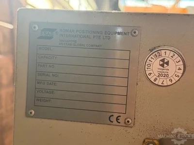 Used 2010 ESAB CD-30 + CI-30 Welding Positioners NL | Mach 4 Metal #1420543