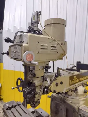 3 HP WILLIS  MODEL #MICRO CUT 1050 CNC TRAK AGE2 CONTROL RAM TYPE MILL: YOBRO #24806