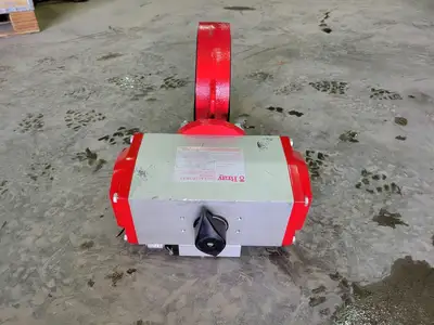 8" Butterfly Valve w/ Pneumatic Actuator and Solenoid Operator