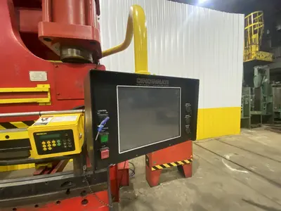 230 TON X 10' CINCINNATI MODEL #230-8AS HYDRAULIC CNC PRESS BRAKE W/ UPGRADED CONTROLS: STOCK #19386