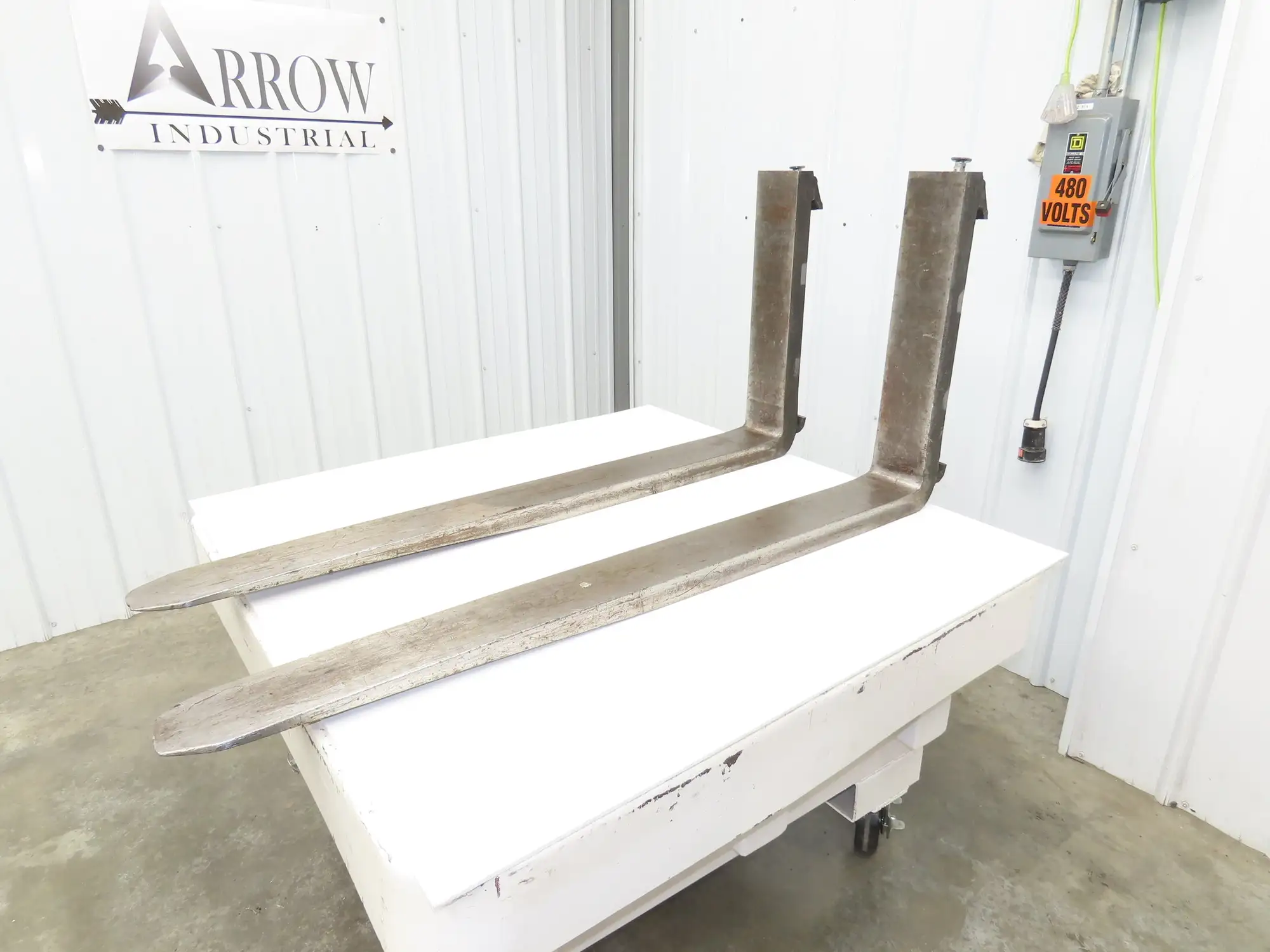 Cascade 1048447 5 X 53" Class 3 Steel Forklift Forks 20" Carriage 1-Pair READ